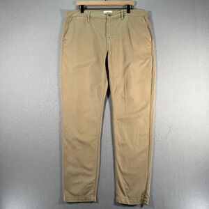 7 For All Mankind Premium Denim Chino Pants Mens 38 Brown Slim Straight Comfort‎